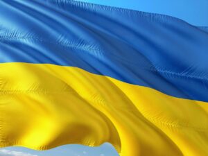 Die ukrainische Flagge