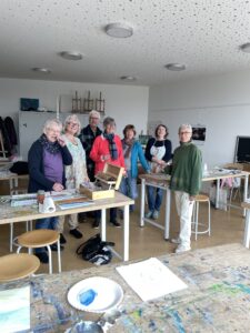 Die Mitglieder des Kurses "Offenes Atelier"