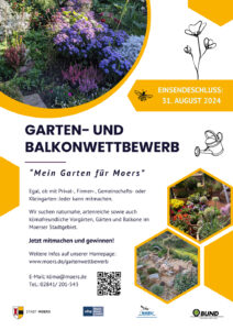 Plakat für den Gartenwettbewerb